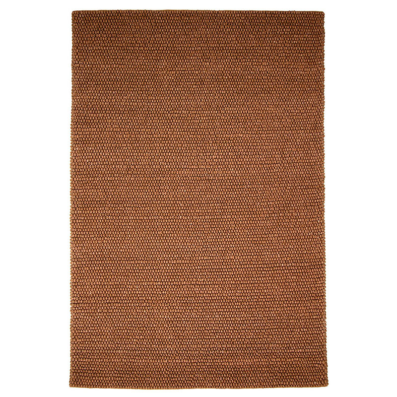 Wollen vloerkleed op maat - New Loop Okergeel/Bruin 631 - sfeer