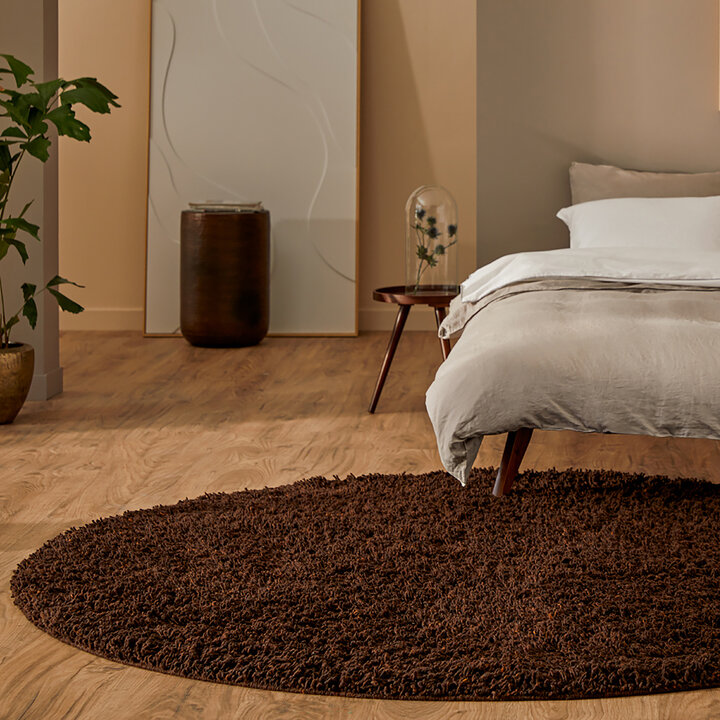 Wollen vloerkleed op maat - Berbero Lungo Bruin 522