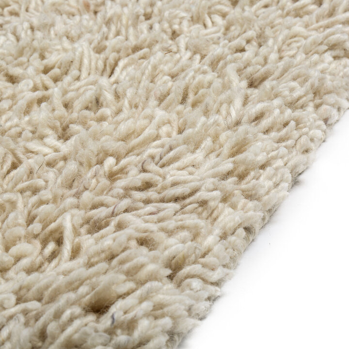 Wollen vloerkleed op maat - Berbero Lungo Creme 815