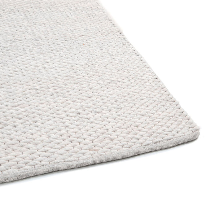 Wollen vloerkleed op maat - Genua Creme/Wit 815