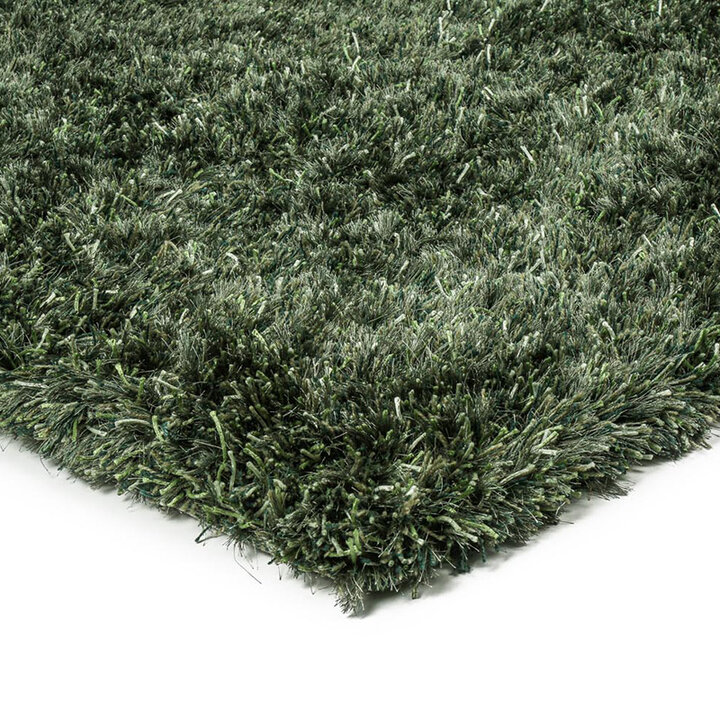 Shaggy vloerkleed op maat - New Paulo Donkergroen 442