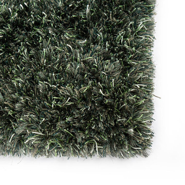 Shaggy vloerkleed op maat - New Paulo Donkergroen 442