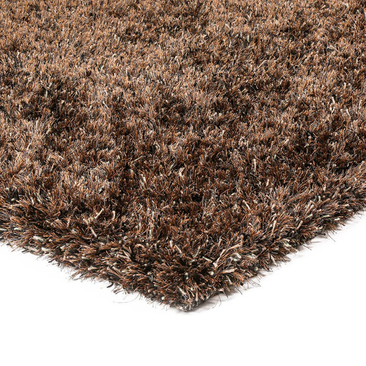 Shaggy vloerkleed op maat - New Paulo Bruin 770