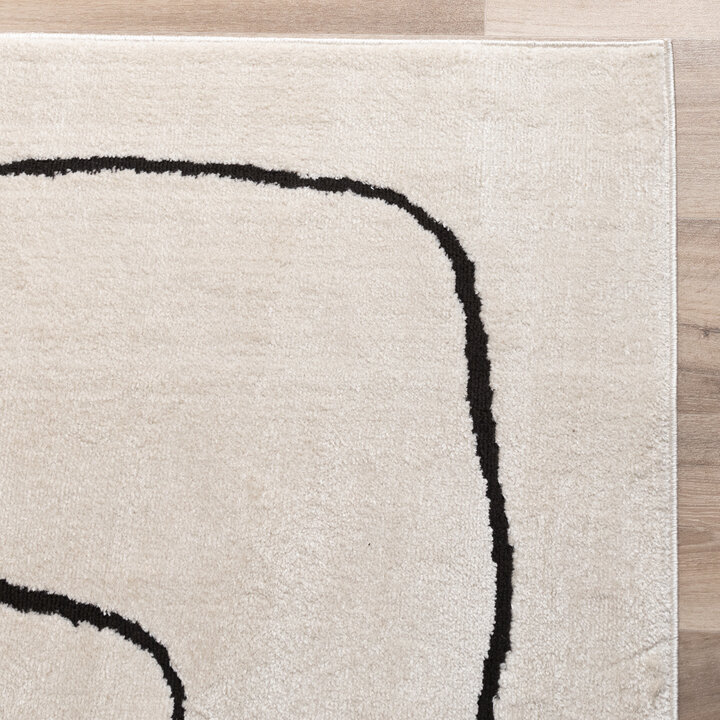 Dywan Japandi - Yori Lines Kremowy/Czarny
