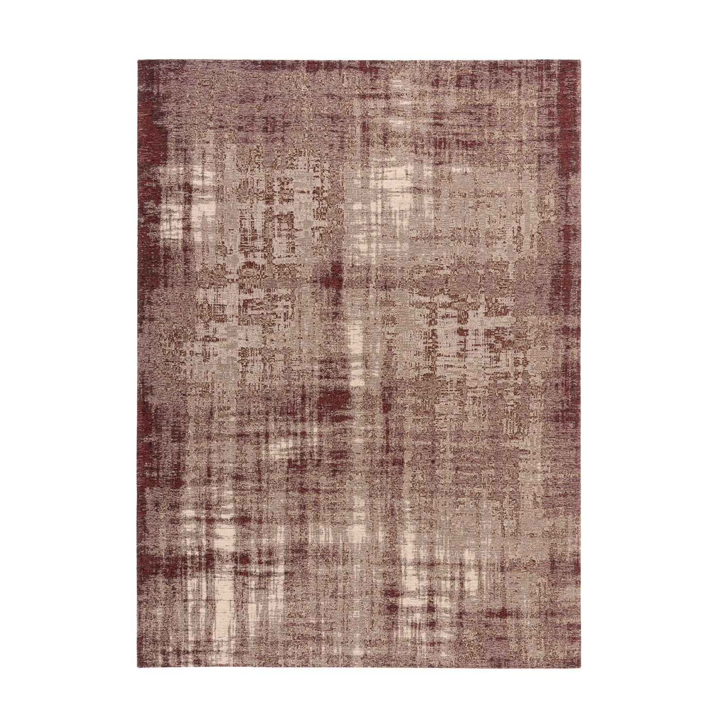 Modern vloerkleed - Grunge Bordeaux/Rood - sfeer