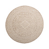 Rond jute buitenkleed - Atlas Aztec Bruin/Creme  - thumbnail 1