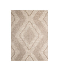 Jute buitenkleed - Atlas Diamond Bruin/Creme 