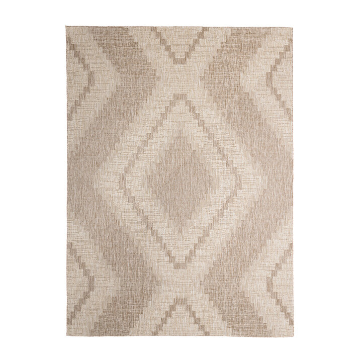 Jute buitenkleed - Atlas Diamond Bruin/Creme 