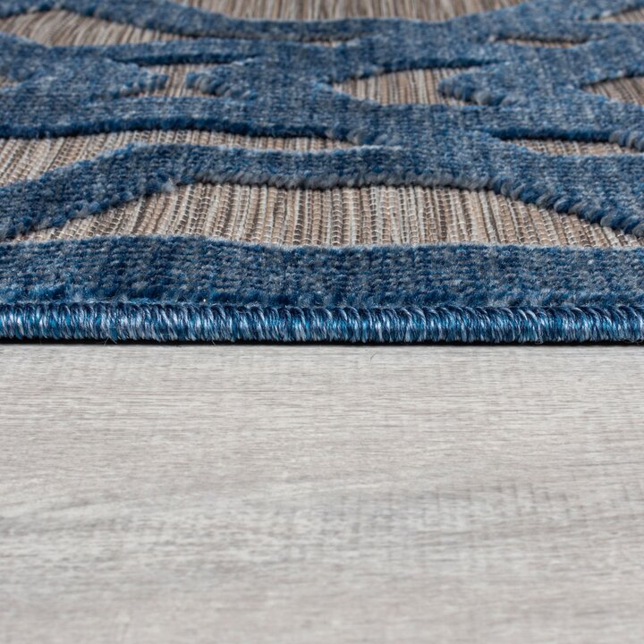 Rond buitenkleed - Piatto Oro Blauw