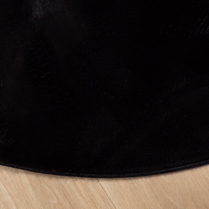 Dywan okrągły z krótkim włosiem - Cozy Czarny