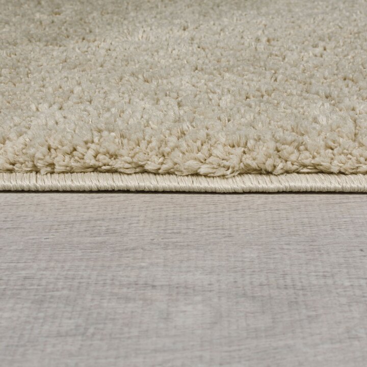 Rond shaggy vloerkleed - Farenzo Beige
