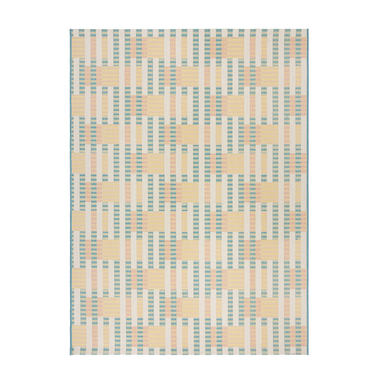 Buitenkleed - Villo Check Multicolor - sfeer