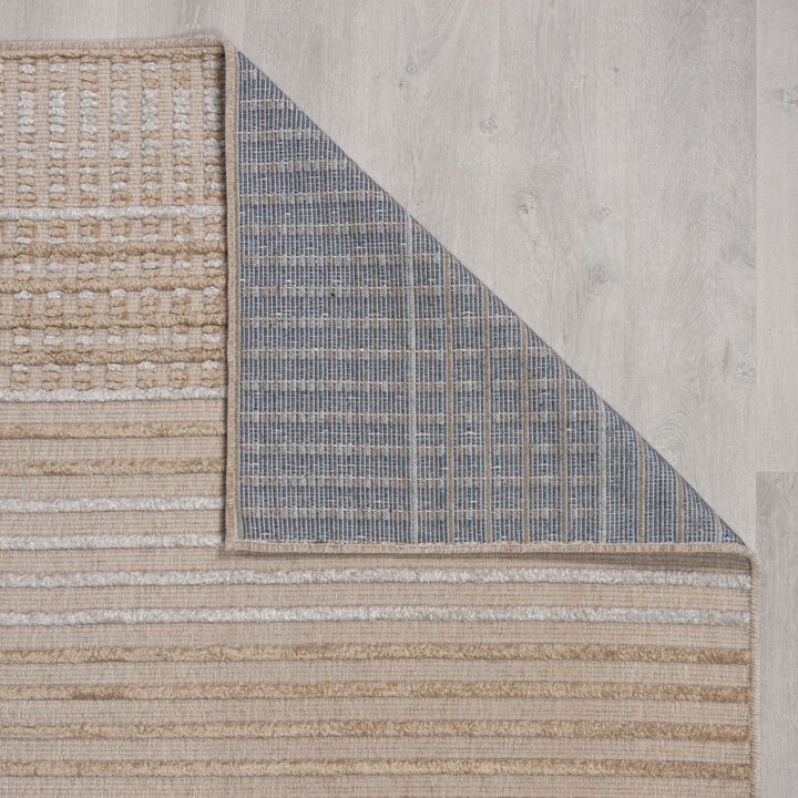 Wasbaar vloerkleed - Elto Stripe Beige