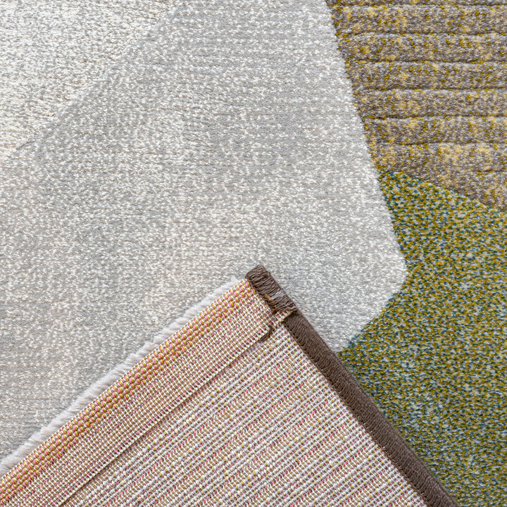 Abstract vloerkleed - Axil Blauw/Groen 5250