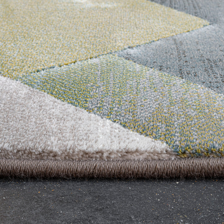 Abstract vloerkleed - Axil Blauw/Groen 5250