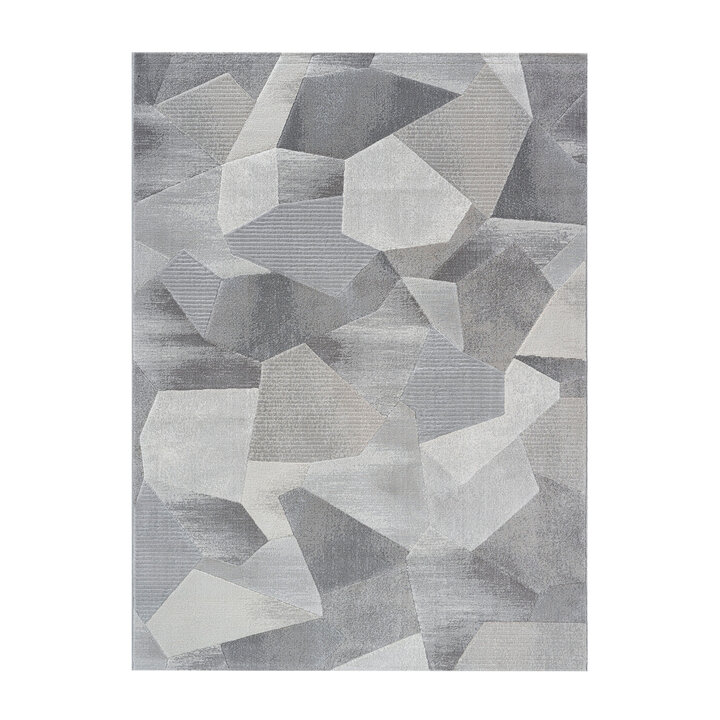 Abstract vloerkleed - Axil  Grijs 6979