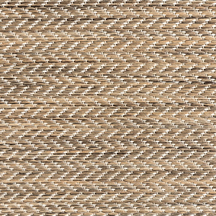 Dywan zewnętrzny okrągły - Malta Arrow Naturalny