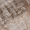 Rond abstract vloerkleed - Xavier Scratch Taupe/Rood - thumbnail 3