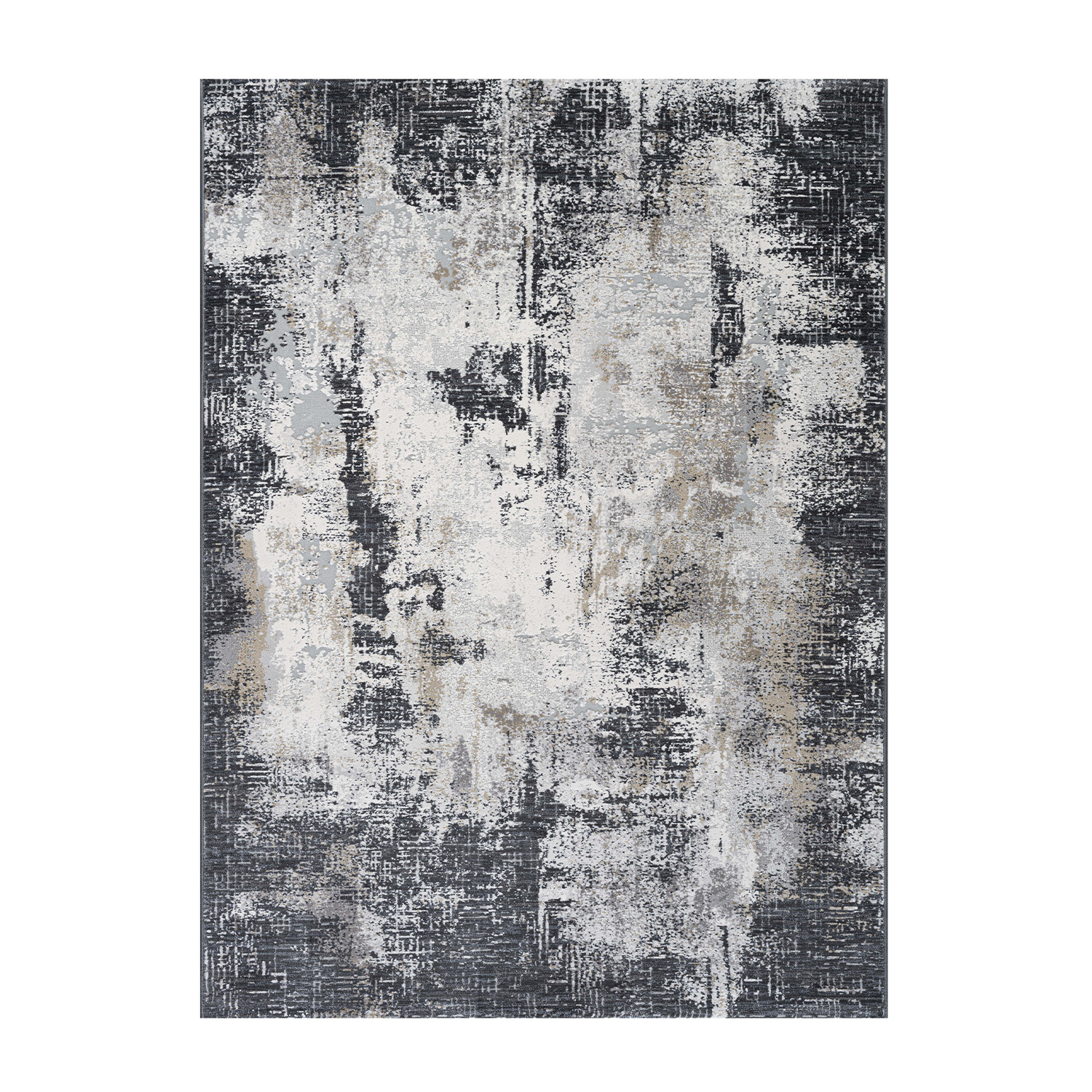 Modern vloerkleed - Cody Antraciet 6676 - sfeer