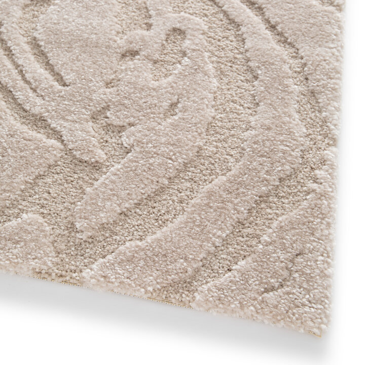 Modern hoogpolig vloerkleed - Corpus Beige 055