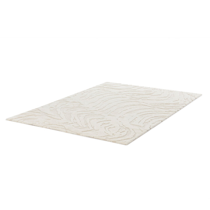 Modern hoogpolig vloerkleed - Corpus Creme 066