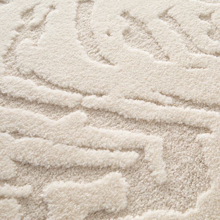 Modern hoogpolig vloerkleed - Corpus Creme 066