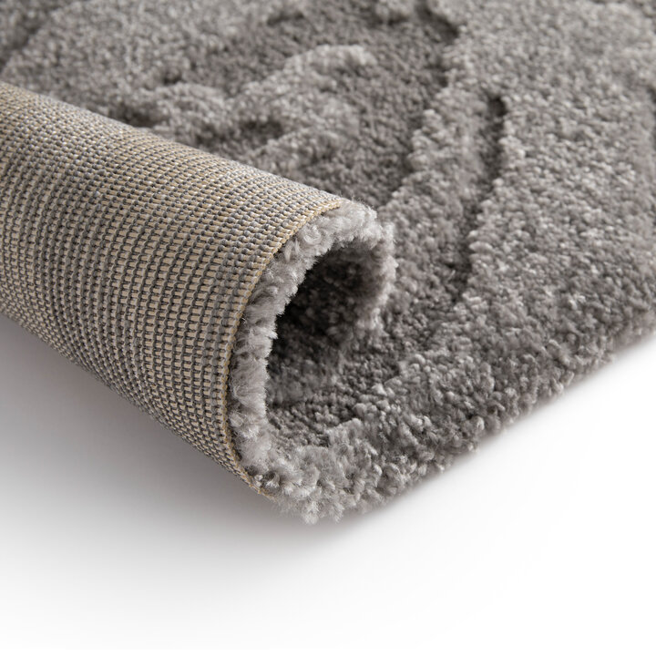 Modern hoogpolig vloerkleed - Corpus Donkergrijs 077