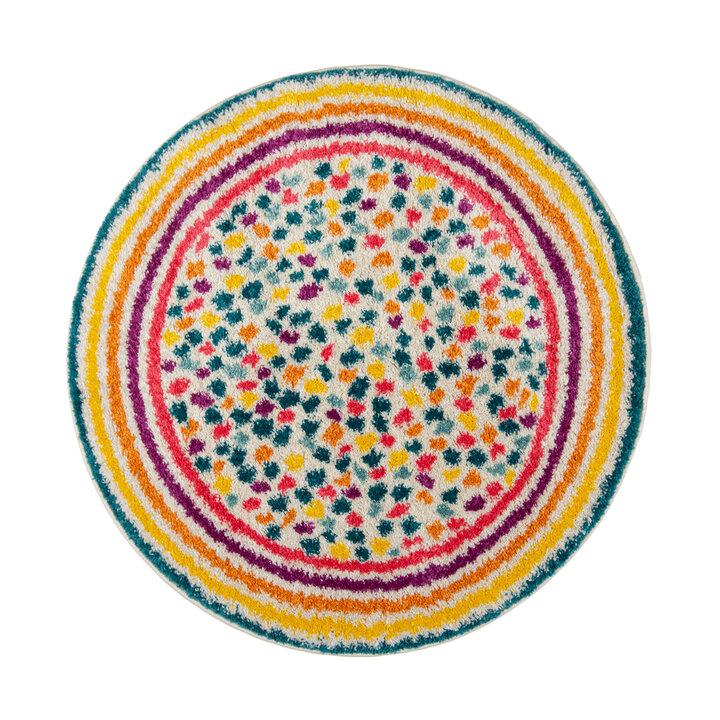 Rond kleurrijk kindervloerkleed - Radiso Spot Multicolor