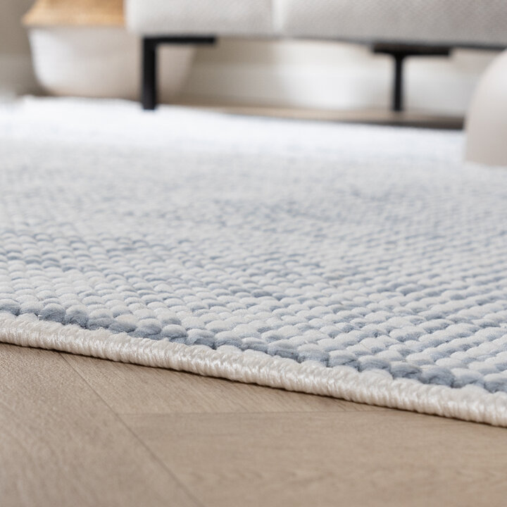 Laagpolig vloerkleed - Lykke Lichtblauw