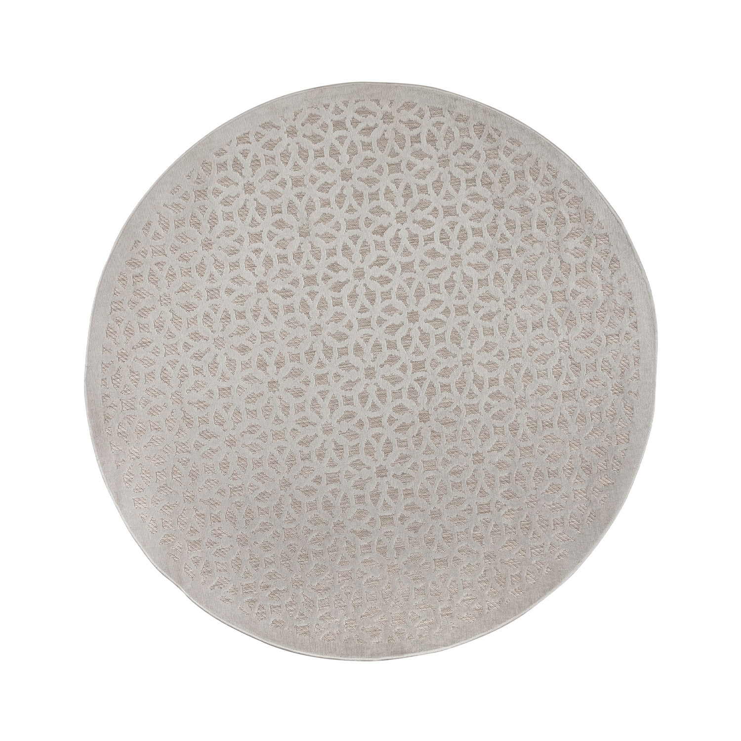 Rond buitenkleed - Piatto Argento Zilver/Wit - sfeer