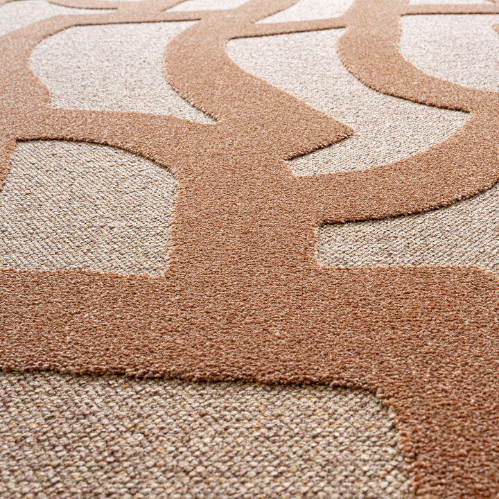 Modern vloerkleed - Thor Rood 1111