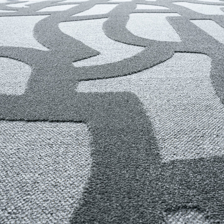 Modern vloerkleed - Thor Blauw 3131