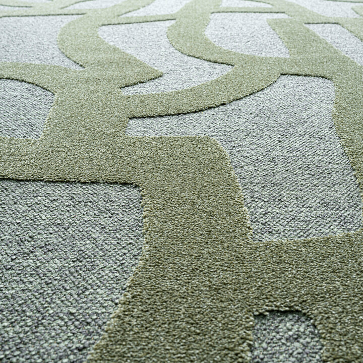 Modern vloerkleed - Thor Groen 4141