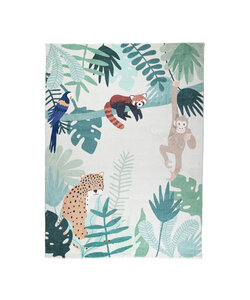 Kindervloerkleed - Jungle Luipaard Multicolor 