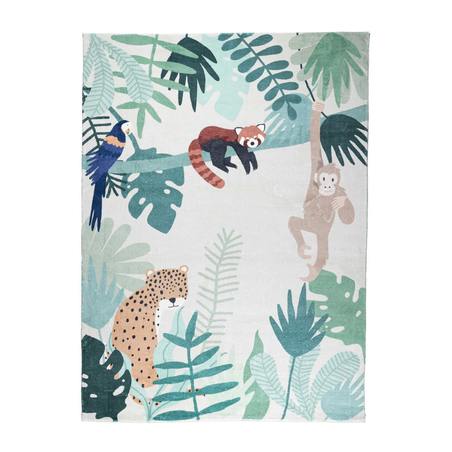 Kindervloerkleed - Jungle Luipaard Multicolor - sfeer