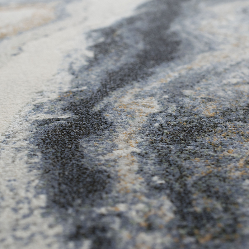 Ovaal modern vloerkleed - Aspen Blauw 8656 - sfeer