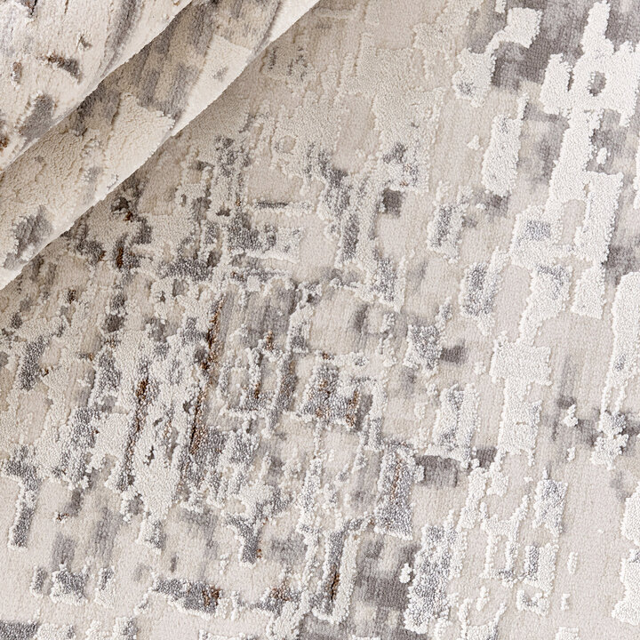 Rond laagpolig vloerkleed - Ghazi Bruin/Creme 3600