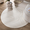 Rond Scandinavisch vloerkleed - Charm Shapes Wit - thumbnail