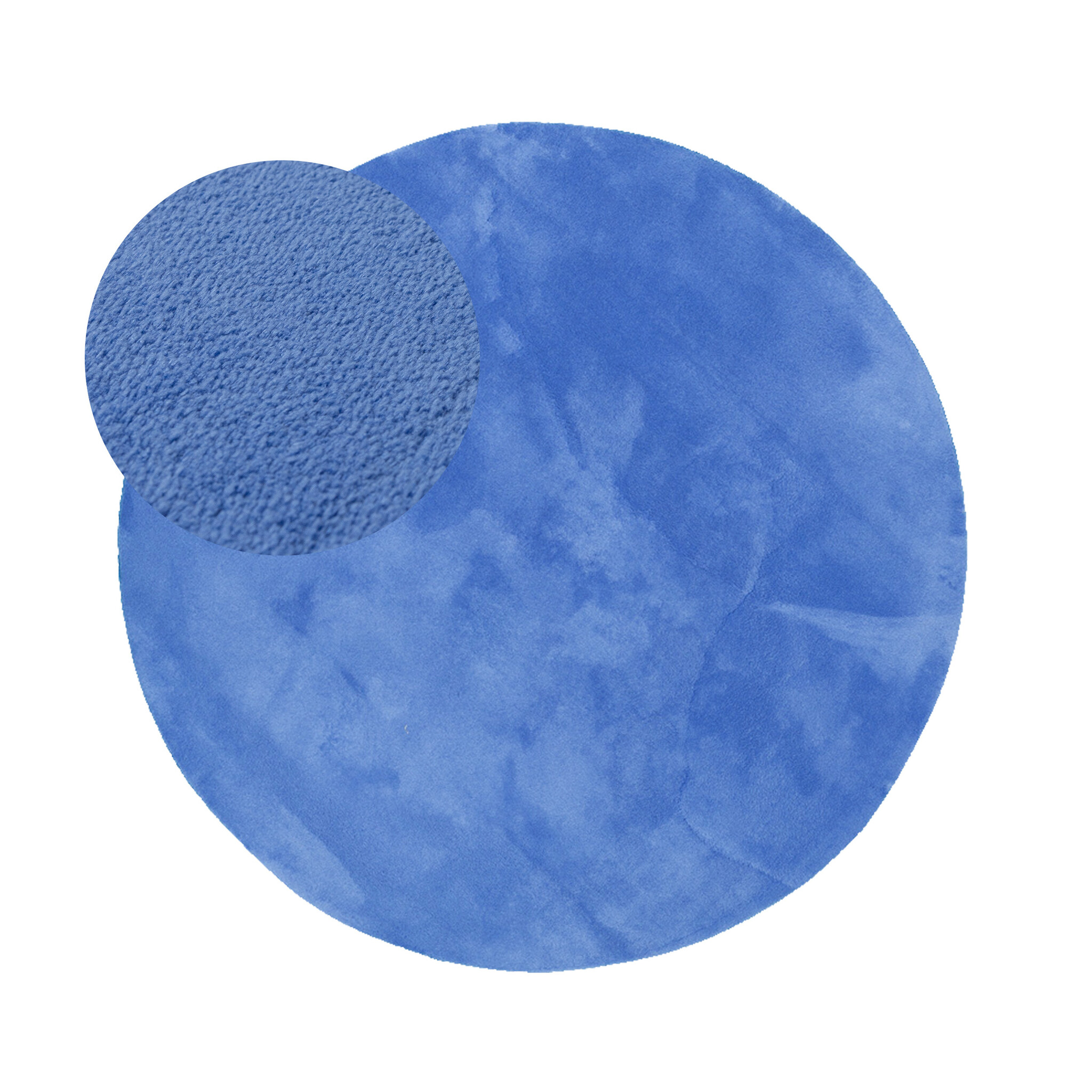 Rond wasbaar vloerkleed - Vivid Blauw - sfeer