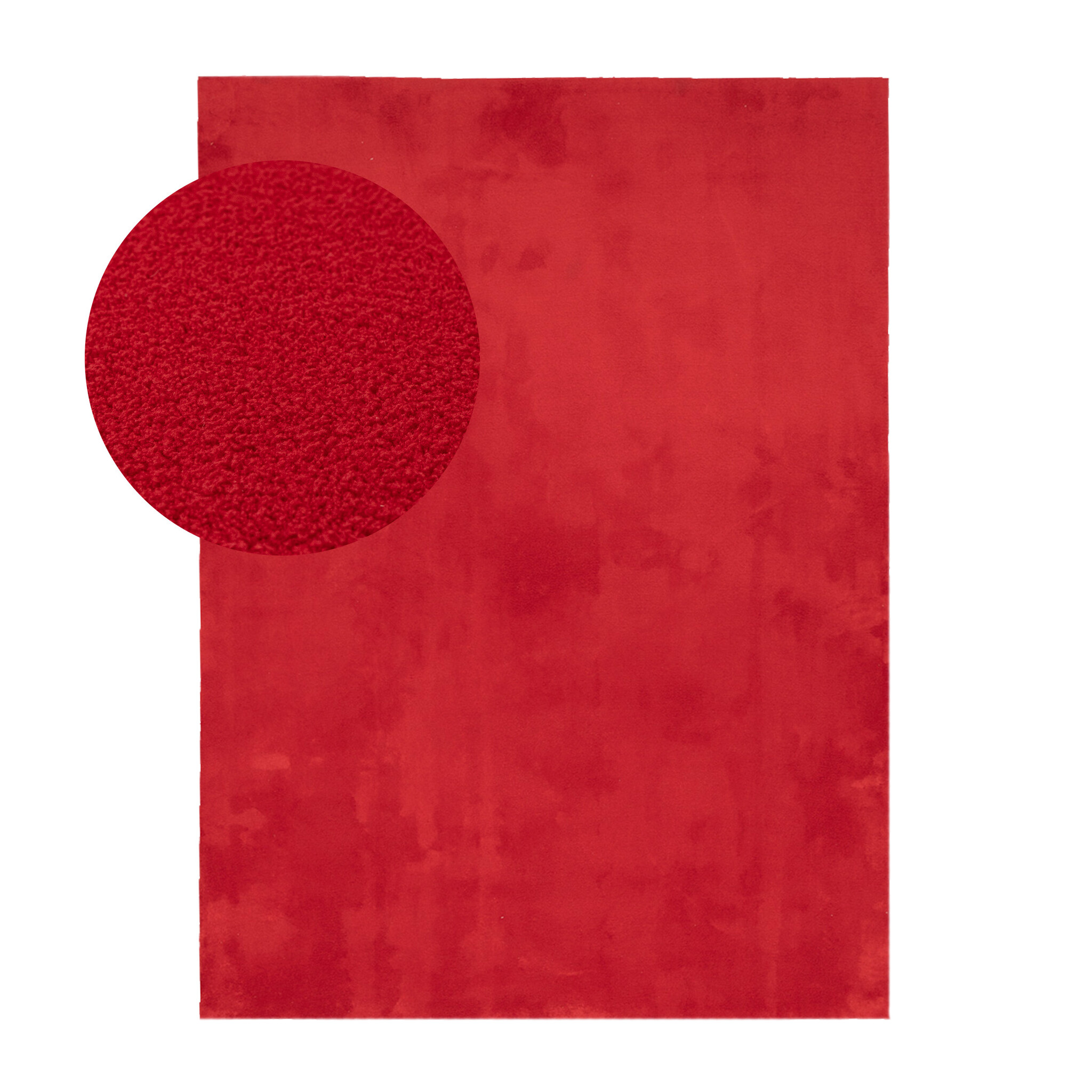 Wasbaar vloerkleed - Vivid Rood - sfeer