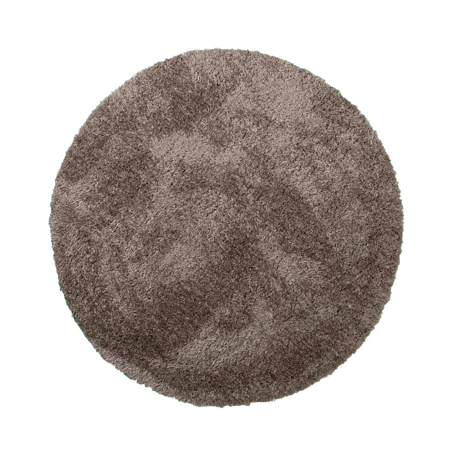 Rond Shaggy vloerkleed - Blaze Taupe - sfeer