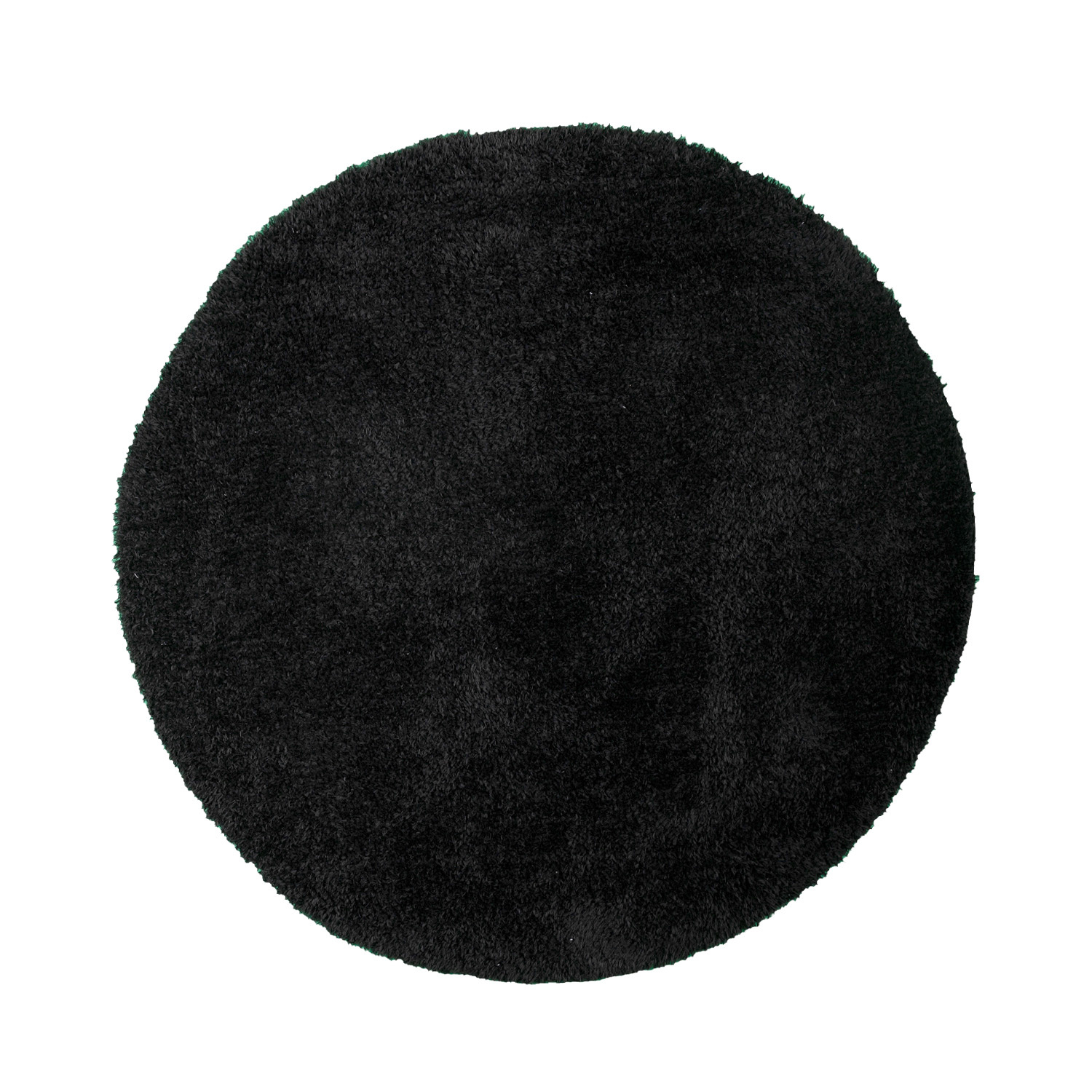 Rond Shaggy vloerkleed - Blaze Zwart - sfeer