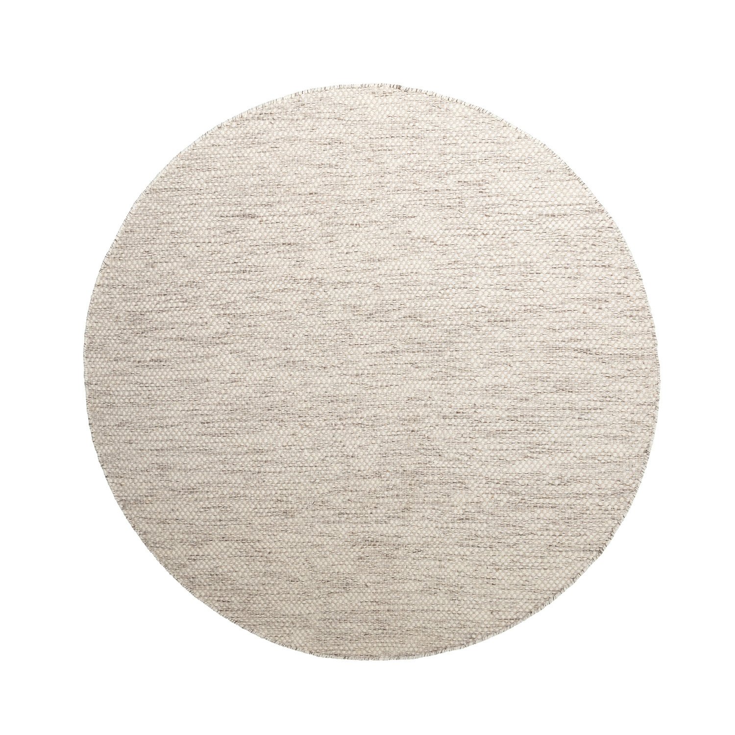 Rond wollen vloerkleed - Bliss Beige Gemeleerd - sfeer