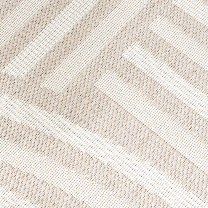Buitenvloerkleed - Capri Curves Beige/Creme