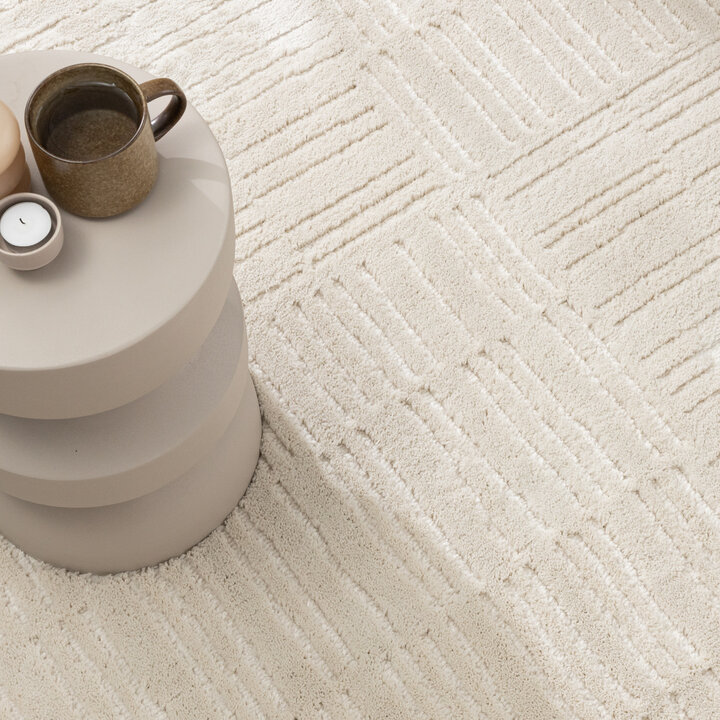 Dywan skandynawski - Yune Lines Kremowy