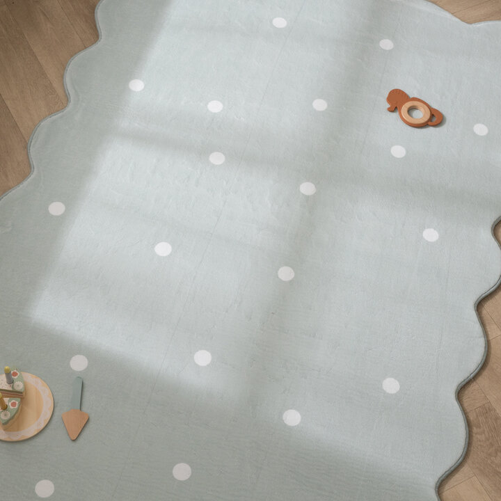 Dywan do pokoju dziecięcego - Cloudy Dots Miętowy