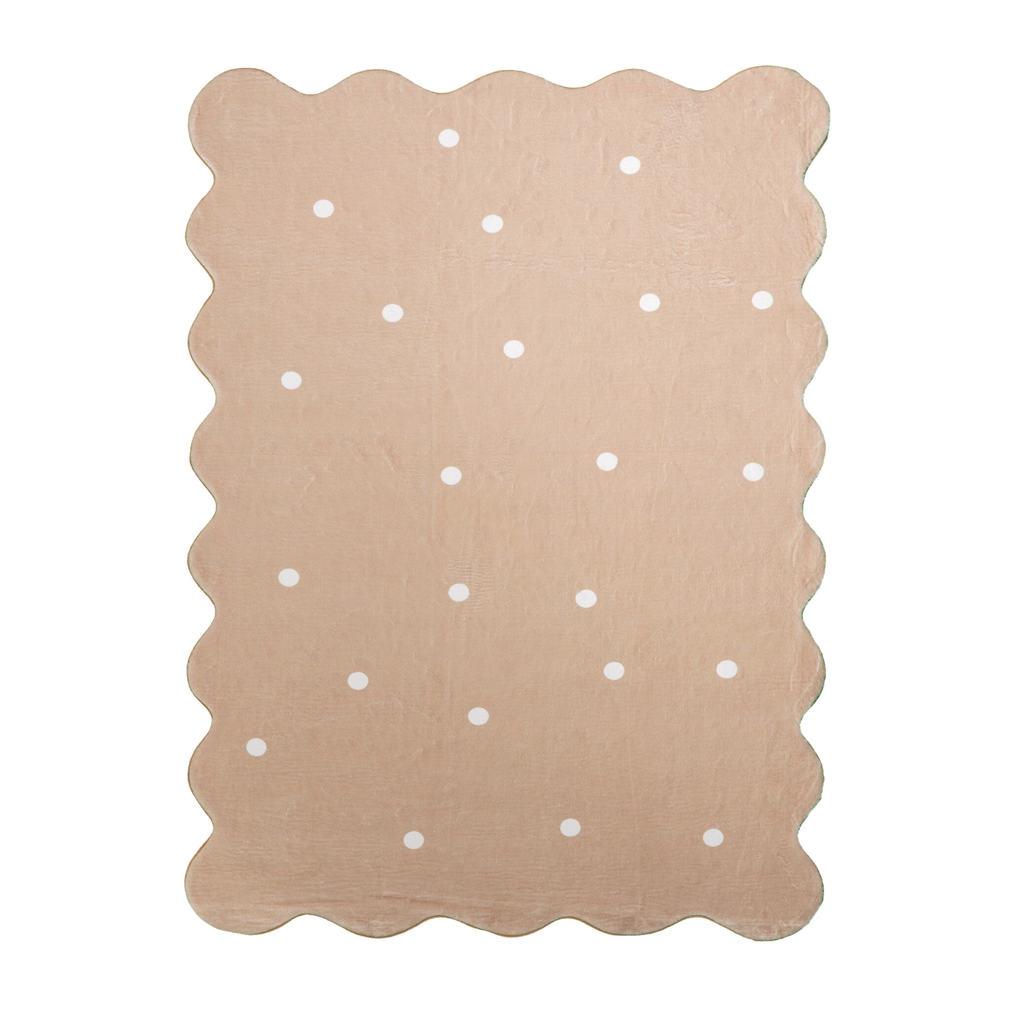 Wasbaar vloerkleed - Cloudy Stippen Beige - sfeer