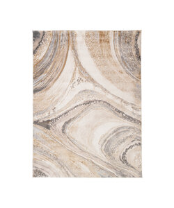 Marmer vloerkleed - Leonore Noce Creme/Bruin 