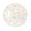 Rond Scandinavisch vloerkleed - Lova Arches Creme - thumbnail 1