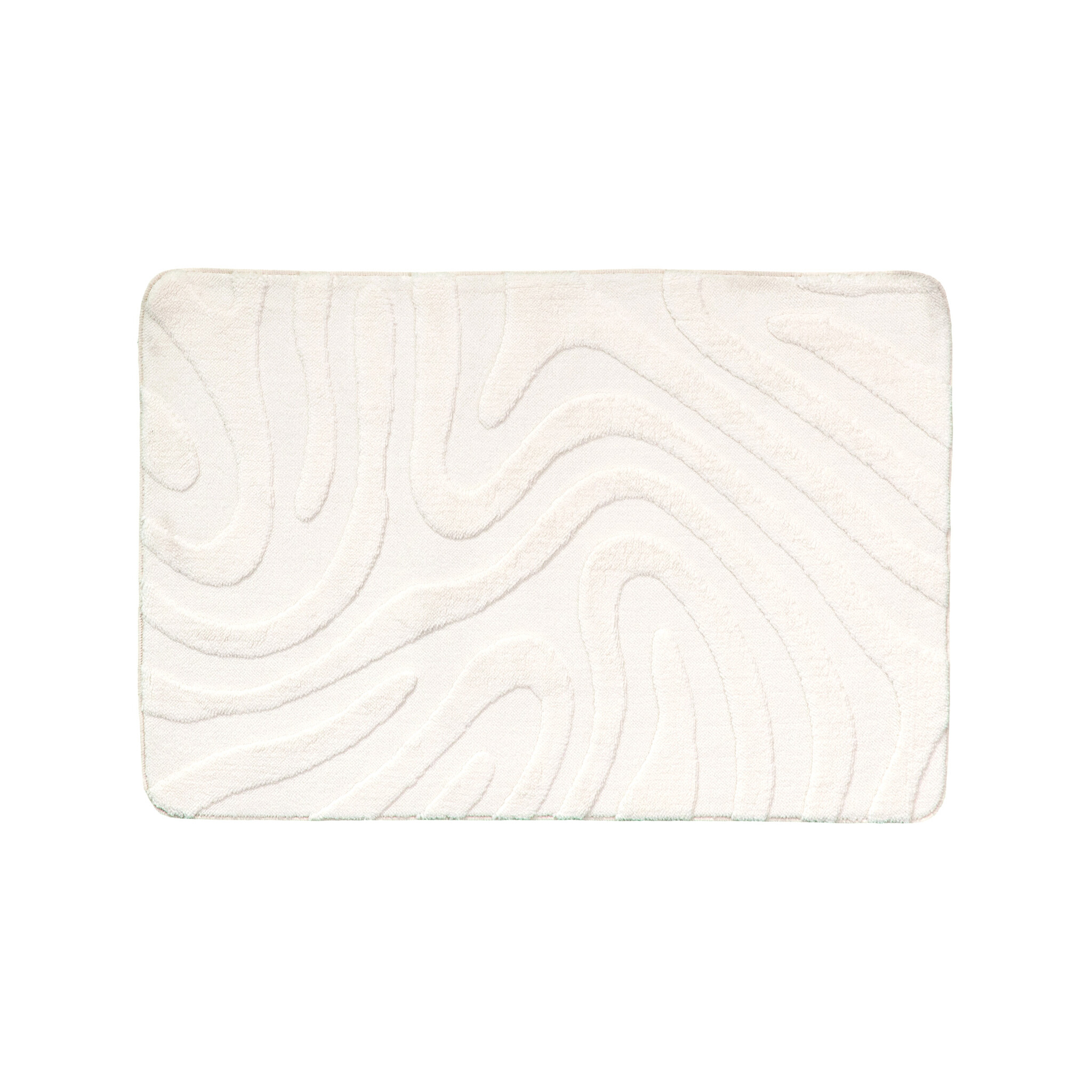 Badmat - Cassie Shapes Wit - sfeer